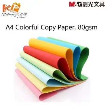 Color Paper A4 for Craft, Art Photocopy - 100 Sheets. 10 Colour. 80GSM