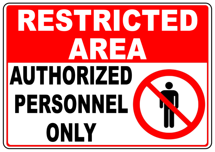 Restricted Area Authorized Personnel Only Aluminum Si - vrogue.co