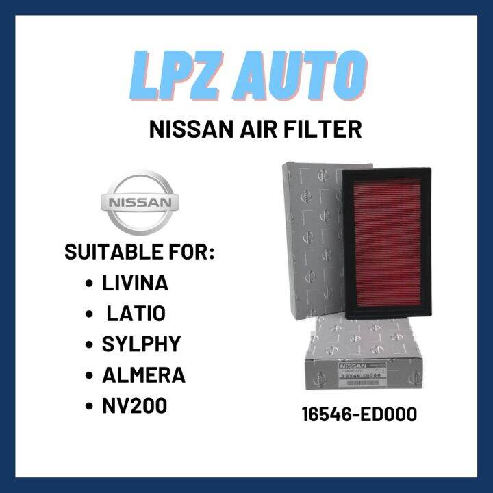 Nissan Engine Air filter 16546ED000 LIVINA LATIO SYLPHY ALMERA NV200
