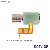 shounagui มอเตอร์สั่นขนาดเล็กสำหรับโทรศัพท์มือถือ DC2V-3V ไฟฟ้ากระแสตรงสำหรับวิทยุติดลบ3.3x3.4MM เพจเจอร์