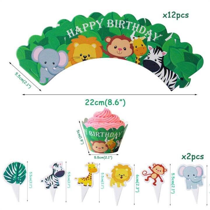 wild-jungle-party-cake-topper-kids-happy-birthday-animal-cake-flag-boy-birthday-party-decoration-children-forest-party-supplies