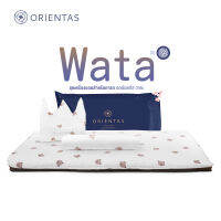 Orientas เบาะเด็กทารก รุ่น Wata ผลิตจากผ้าสาลู 2 ชั้น เสริมความนุ่มด้วยเส้นใยฟองน้ำแบบพรีเมี่ยม ระบายอากาศ เบาะเด็ก ที่นอนเด็ก ที่นอนทารก