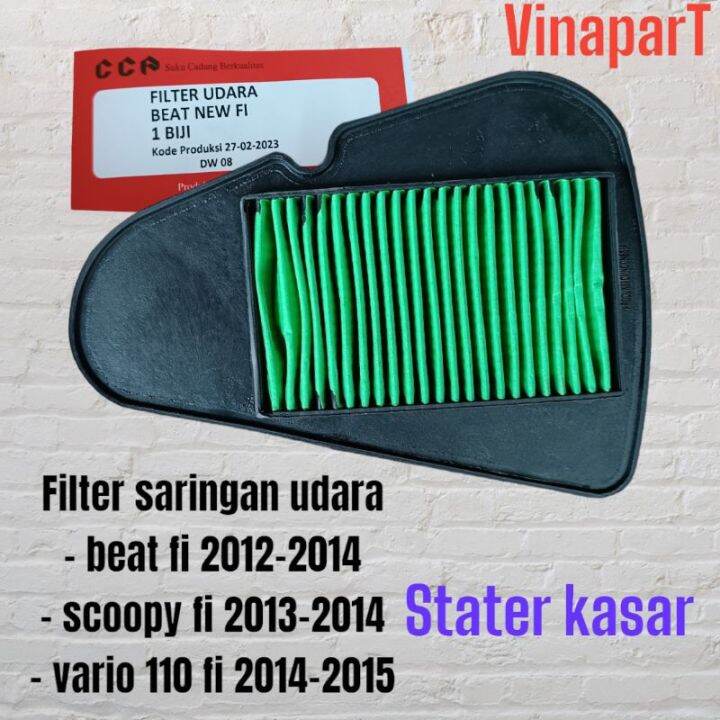 Filter Udara Saringan Udara Honda Beat Fi Scoopy Fi Vario Fi Lama Stater Kasar K Lazada