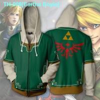 ☎❒⊕ Eartha Boyle Foreign trade legend of zelda cos to link 3 d digital printing tide male hooded leisure jacket zipper fleece