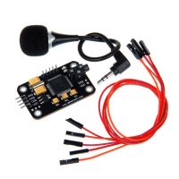 +【； Speech Black Universal High Sensitivity Voice Recognition Module Board Control Tools Jumper Wire With Microphone