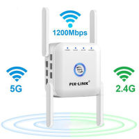 5Ghz WiFi Repeater Wireless WiFi Extender 1200Mbps Wi-Fi Amplifier Long Range WiFi Signal Booster 2.4G Wifi Repiter WiFi Range Extender WiFi ขยายสัญญาณ wifi ตัวกระจายสัญญาณ wifi เครื่องขยายสัญญาณ เราเตอร์ไร้สาย ตัวขยายสัญญาณ wifi ขยายสัญญาณไวไฟ