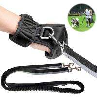 【jw】๑ ZOOBERS Hand Dog Leash with Bungees Soft and for or Jogging Walking