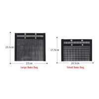 2/5ชิ้นบาร์บีคิวไม่ติดกระเป๋าตาข่ายตะแกรงย่างบาร์บีคิวถุงอบทนความร้อนนำมาใช้ใหม่ทำความสะอาดง่ายสำหรับอุปกรณ์บาร์บีคิวปิกนิกกลางแจ้ง
