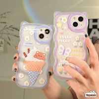 Hot Sale เคสซิลิโคนนิ่ม ลายการ์ตูนไอศกรีม หูแมว สําหรับ iPhone 14 13 12 11 Pro Max X Xr Xs 8 7 6 Plus SE 2020