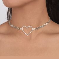 【CC】 Ailodo Hollow Korean Choker Necklace Multilayer Tennis Chain Wedding Jewelry