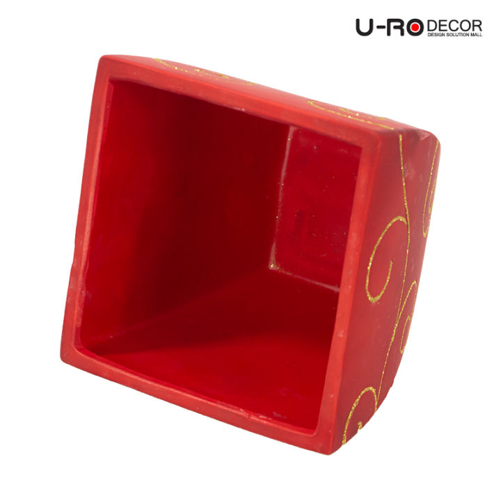 u-ro-decor-รุ่น-goldtree-โกล์ดทรี-กระถางดอกไม้เซรามิก-3-ชิ้น-ชุด-สีแดง-มีให้เลือก-3-ลาย-flower-pot-3-pcs-set