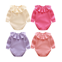 ทารกแรกเกิดเด็กทารก Romper Bebe บอดี้สูท0-2Y 2022ฤดูร้อนฤดูใบไม้ร่วงลูกอม Ruffles ทารกแรกเกิดเสื้อผ้าเด็กผู้หญิงชุด