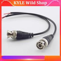 KYLE Wild Shop 5Pcs BNC Monitor Connector Male to Double Female Plug DC Power Cable Pigtail Wire Adapter Line For CCTV Camera Security