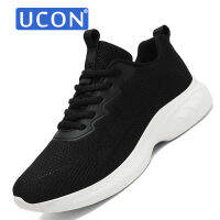 UCON รองเท้าตาข่ายระบายอากาศน้ำหนักเบาใหม่ฤดูร้อนรองเท้าผ้าใบตาข่ายของผู้หญิงแฟชั่นระบายอากาศได้เชือกขึ้นอินเทรนด์รองเท้าผ้าใบลำลอง35-41