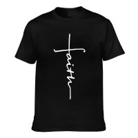 Top Quality Cross Faith Letter Print Creative Printed Cool Tshirt