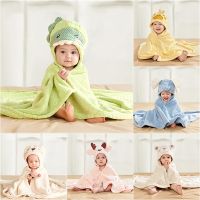 【DT】hot！ Baby Cartoon Infant Blanket With Hood Newborn Beach 0-6y