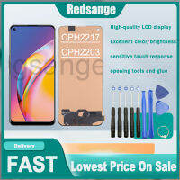 Redsange หน้าจอแสดงผล TFT 100% ทดสอบสำหรับ OPPO A94 Reno 5F หน้าจอ LCD จอแสดงผลหน้าจอสัมผัสแอลซีดีดีจิไทเซอร์สำหรับ OPPO A94 Reno 5F Reno