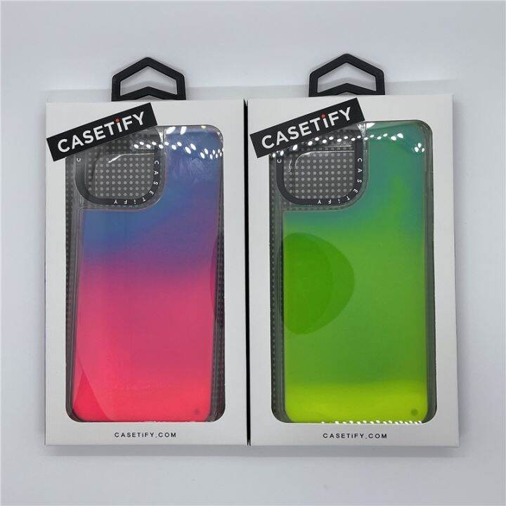 casetify-สีเรืองแสง-เคสโทรศัพท์มือถือ-แบบแข็ง-เรืองแสงในของเหลว-พร้อมกล่องบรรจุ-สําหรับ-iphone-11-12-13-pro-max-xr-x-xs-max