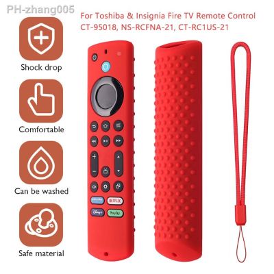 Remote Control Case Silicone Protective Cover Skin Protector for Toshiba Insignia Fire TV NS-RCFNA-21/CT-RC1US-21/CT95018