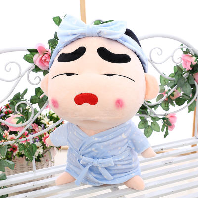 [COD] เสื้อคลุมอาบน้ำ Xiaoxin ตุ๊กตาขนาดใหญ่สอนการแต่งตัว Crayon Xiaoxin ตุ๊กตายัดนุ่นตุ๊กตาเด็กผู้หญิงหมอนกอดเครื่องจับตุ๊กตา