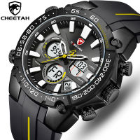 CHEETAH Men’s Watches Top Luxury Brand Fashion Sport Watch for Men Chronograph Waterproof Quartz Wristwatch Silicone Male Clock