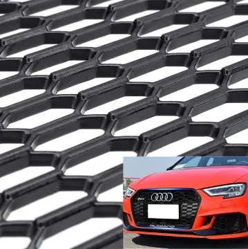 Car Grill Mesh Sheet Black Painted Aluminum Alloy Grille Mesh Roll