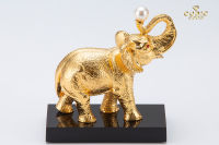 CUBIC GEMS (คิวบิค เจมส์) ช้างทองมงคล SHO-596/NT ของขวัญ ของมงคล ให้ผู้ใหญ่ ของที่ระลึก วันเกษียณ ขึ้นบ้านใหม่ ของแต่งบ้าน ชุบทอง 99.99 %