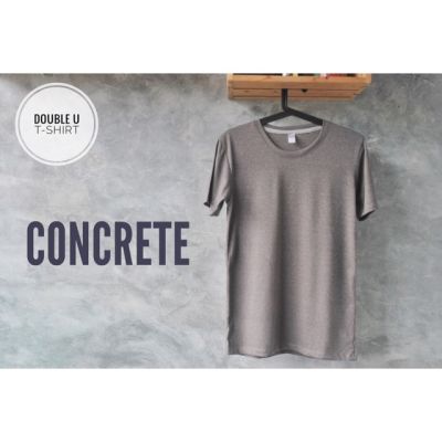 MiinShop เสื้อผู้ชาย เสื้อผ้าผู้ชายเท่ๆ ออกใบกำกับภาษีได้ - เสื้อยืดสีพื้น ConCrete ( ท็อปสีเทาหม่น) ** เสื้อยืดซักไม่ต้องรีด ** เสื้อผู้ชายสไตร์เกาหลี