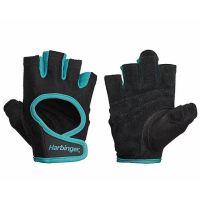 Harbinger Womens Power Gloves-Blue ถุงมือออกกำลังกาย