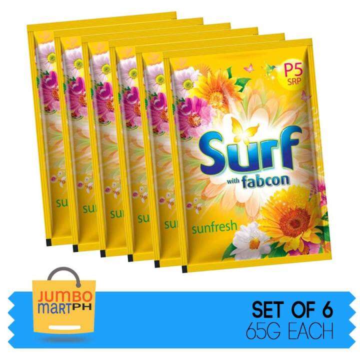 SURF POWDER DETERGENT SUN FRESH SACHET / 65G / SET OF 6 Lazada PH