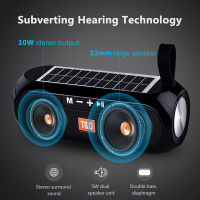 YABA Portable Column Speaker Wireless Bluetooth-compatible Stereo Music Box Solar Boombox waterproof USB AUX FM radio