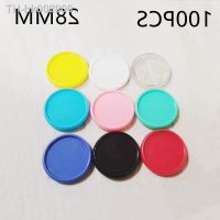 ☽❉ 100PCS28MM color solid plastic binding ring buckle mushroom hole loose-leaf notebook binding consumables