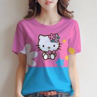 Hello Kitty Graphic T-Shirts Loose Shirts Womens T-Shirts Womens s