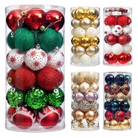 6cm Christmas Balls Christmas Tree Pendant Xmas Hanging Ball Pendants 2023 New Year Family Party Decor Supplies Noel Navidad