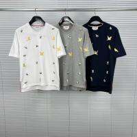 COD dsdgfhgfsdsss Tom Brown/TB animal embroidery bee bird T-shirt casual all-match mens and womens cotton short sleeve