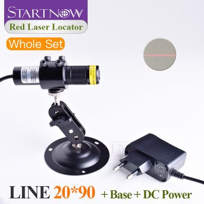 Set 20x90 660nm 100mw With Battery Case Red Module Alignment Laser Beam Line Locator For Woodworking Machine Light Positioning