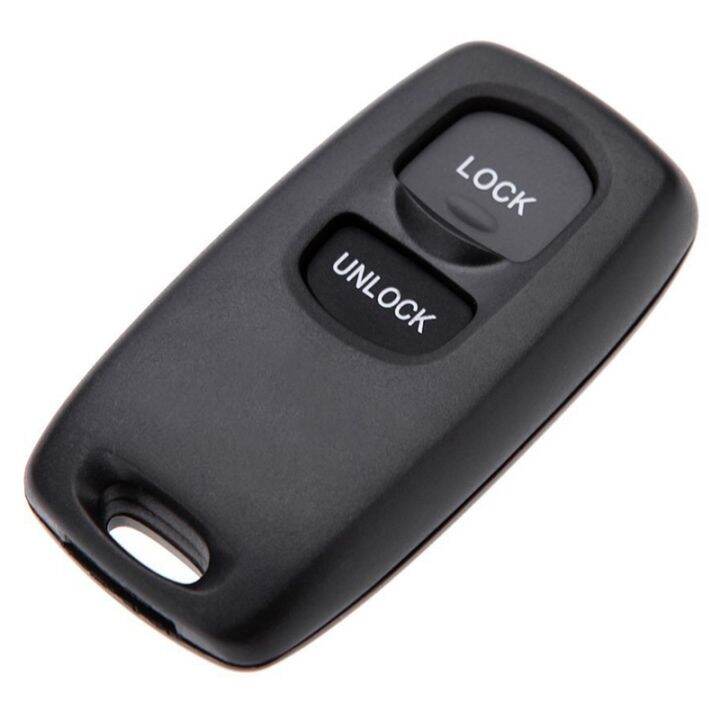 uncut-key-replacement-2-button-keyless-entry-remote-key-fob-shell-case-and-button-pad-compatible-with-mazda-2-3-6-323-626