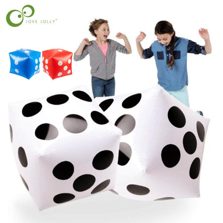 TOYS Enjoy Inflatable Multi Color BlowUp Big Dice Toy Stage Prop Group Game Tool Casino Poker