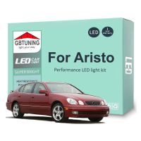 หลอดไฟตกแต่งภายใน LED ชุดคิทสำหรับรถโตโยต้า Aristo 1991-2000 2001 2002 2003 2004 2005แผนที่รถโคมไฟหีบฝาทรงโค้ง Canbus 100% ไม่มีข้อผิดพลาด