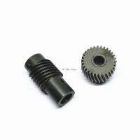 Metal Turbine Worm Reducer Gear 0.6M 1:5 30T 90 Degree Right Angle Transmission Parts