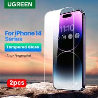 HOT weime428 - / UGREEN 2PCS ปกป้องหน้าจอสำหรับ iPhone 14 13 Pro Max ฟิล์มกันรอยแบบเต็มกระจกนิรภัยสำหรับ iPhone 14 Plus แผ่นกันรอยหน้าจอโทรศัพท์