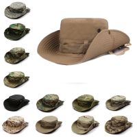 Camouflage Bucket Hat Military Boonie Hat Camo Men Foldable Suncap Outdoor Sports Sun Cap women Fishing Hiking Hunting Hats