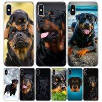 Cute Rottweiler Dog For iPhone 11 13 14 Pro Max 12 Mini Phone Case X XS XR 6 6S 8 7 Plus SE Apple 5 5S Fundas Cover Coque Capa