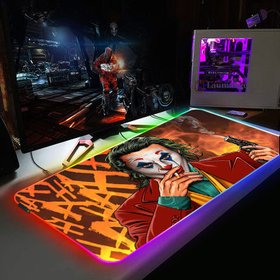 Joker Gaming RGB Large Mouse Pad Gamer Big Mouse Mat Computer Mouse Pad Led Backlit Illumination Desk Pad