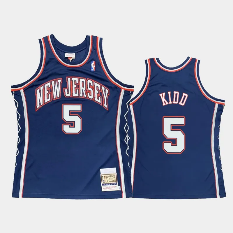 Mitchell & Ness Jason Kidd New Jersey Nets Navy 2006-07 Hardwood Classics Authentic Size: Extra Large