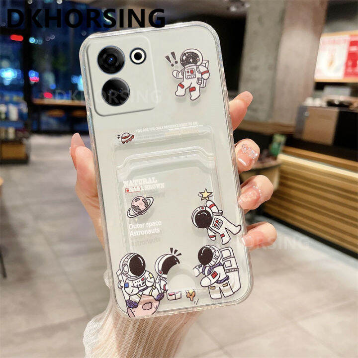 dkhorsing-เคสโทรศัพท์โปร่งใสใหม่สำหรับ-tecno-camon-20-camon-20-pro-4g-5g-pova-5-pova-neo-3ปลอกอ่อนกระเป๋าใส่บัตร-camon20-tecno-pro-2023เคสป้องกันเลนส์กล้องนักบินอวกาศ