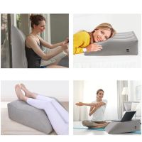 ㍿☎✸ Inflatable Bed Wedge Easy to Inflate Portable Wedge Pillow Knee Wedge Pillow Leg Lift Pillow for Sleeping Reading Relax