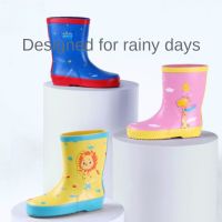 Cartoon Childrens Rainshoes Rainboots Girls Boys Water Shoes Baby Kindergarten Rubber Shoes