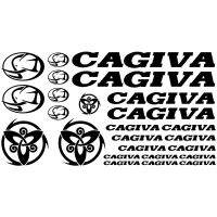 ☈ For MAXI SET CAGIVA Vinyl Decal Stickers Sheet Motorcycle Tank High Quality