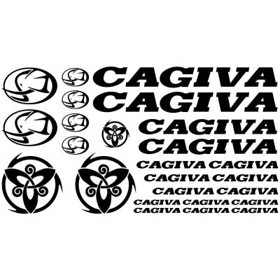 ☈ For MAXI SET CAGIVA Vinyl Decal Stickers Sheet Motorcycle Tank High Quality